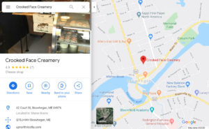 Google My Business | Crooked Face Creamery